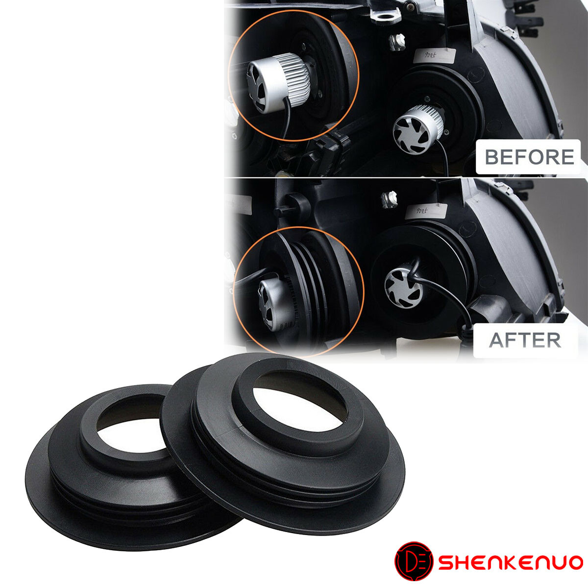 2x Waterproof Housing Seal Cap Headlight Anti Dust Cover For HID bulb Headlight