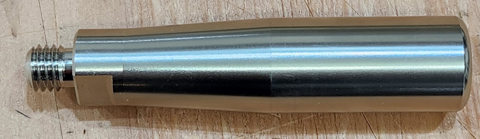Stainless Steel handle, 3", 10mm Male Metric Thread, Polished Finish,  New