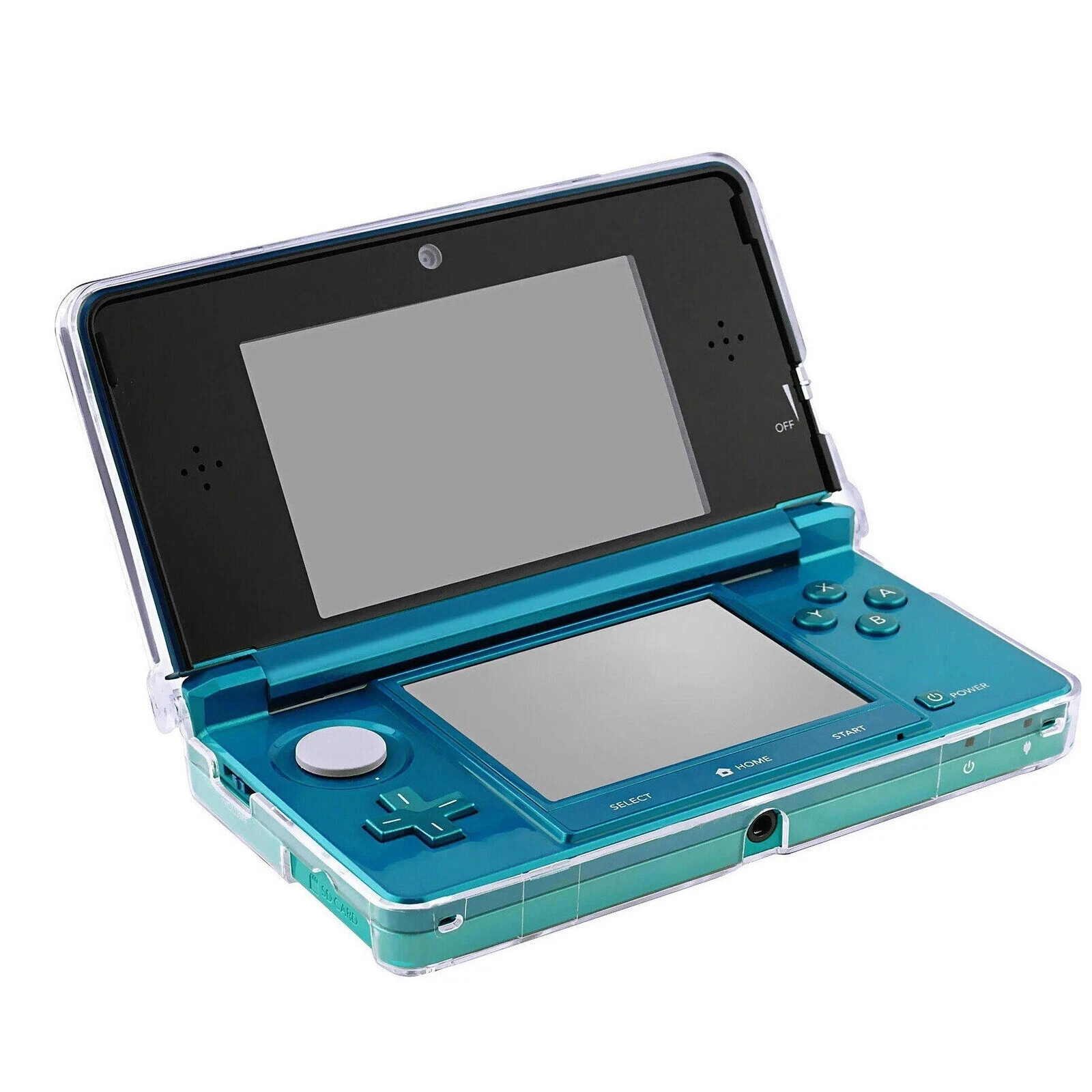 Clear Hard Shell Case for Nintendo 3DS Crystal Snap-On Protective Cover