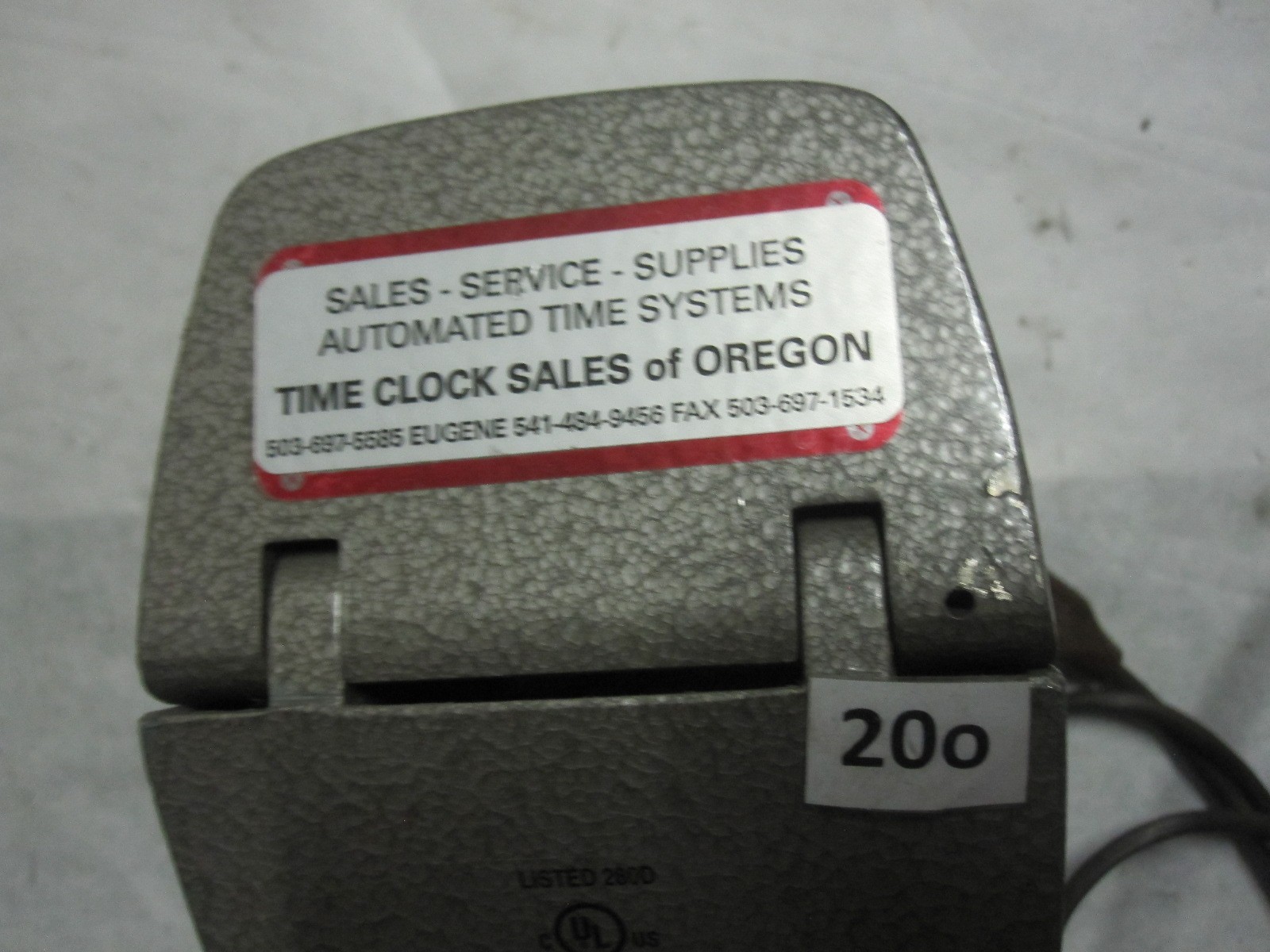 Rapidprint AR-E Electric Date Time Clock Stamp Machine NO Key
