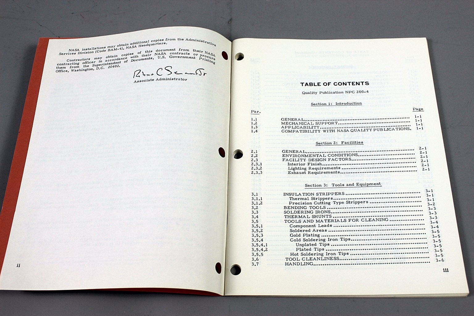 NASA Quality Requirements NPC 200-4 Technical Manual Apollo Space 1964