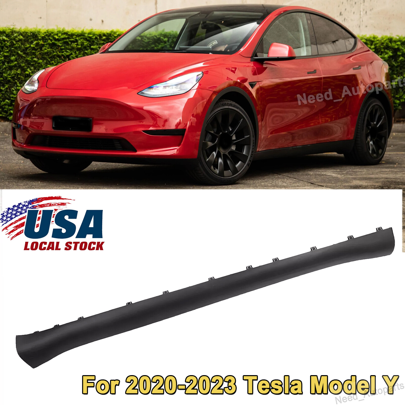 2020-2024 For Tesla Model Y Left Molding Skirt Lower Rocker Cover 1497740-00-B