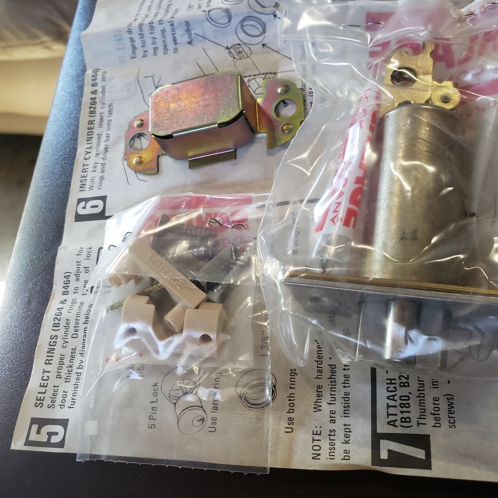 SCHLAGE B470D 626 SINGEL SIDED TURN 2 3/4" BACK SET Gate lock Locksmith