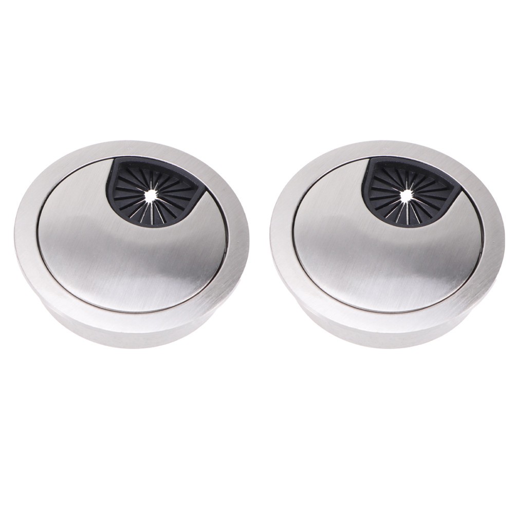 2 Pcs Desktop Wire Hole Cover Table Cable Cord Grommet Adjustable