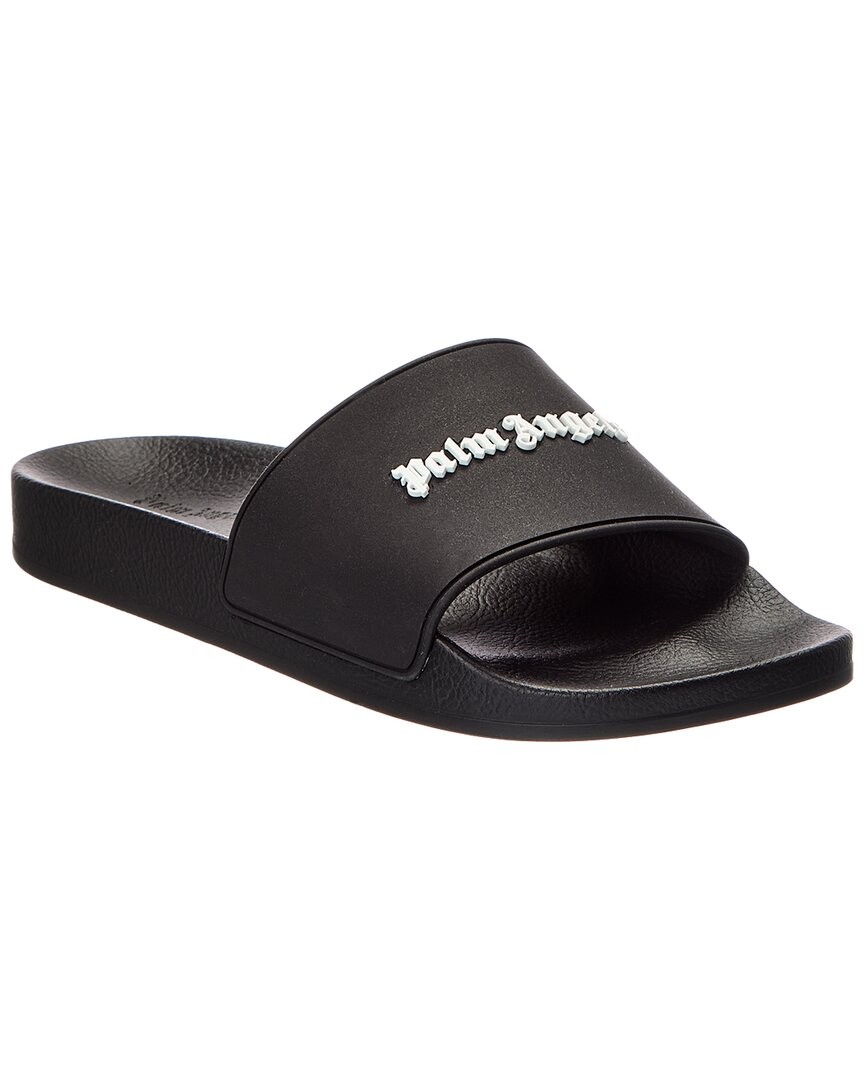 Palm Angels Essential Logo Pool Slide Men's Black 40