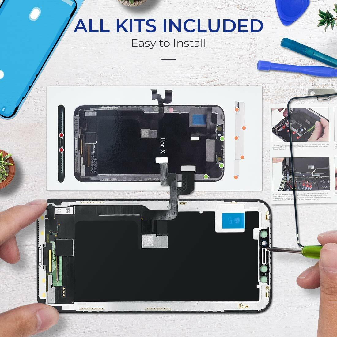 Wholesale For iPhone OLED Display LCD Touch Digitizer Screen Replacement Kit USA