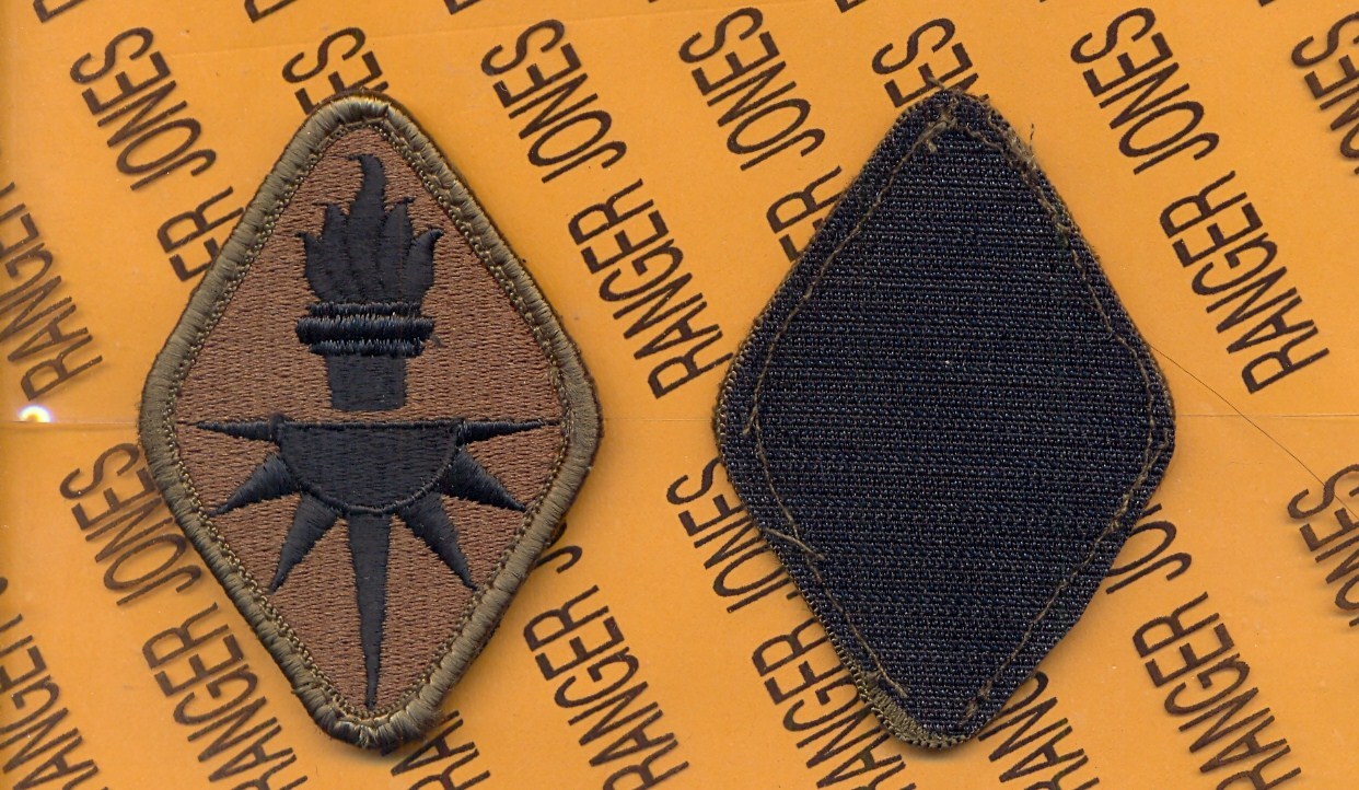 US Army Military Intelligence School OD Green & Black BDU w/ HOOK patch m/e