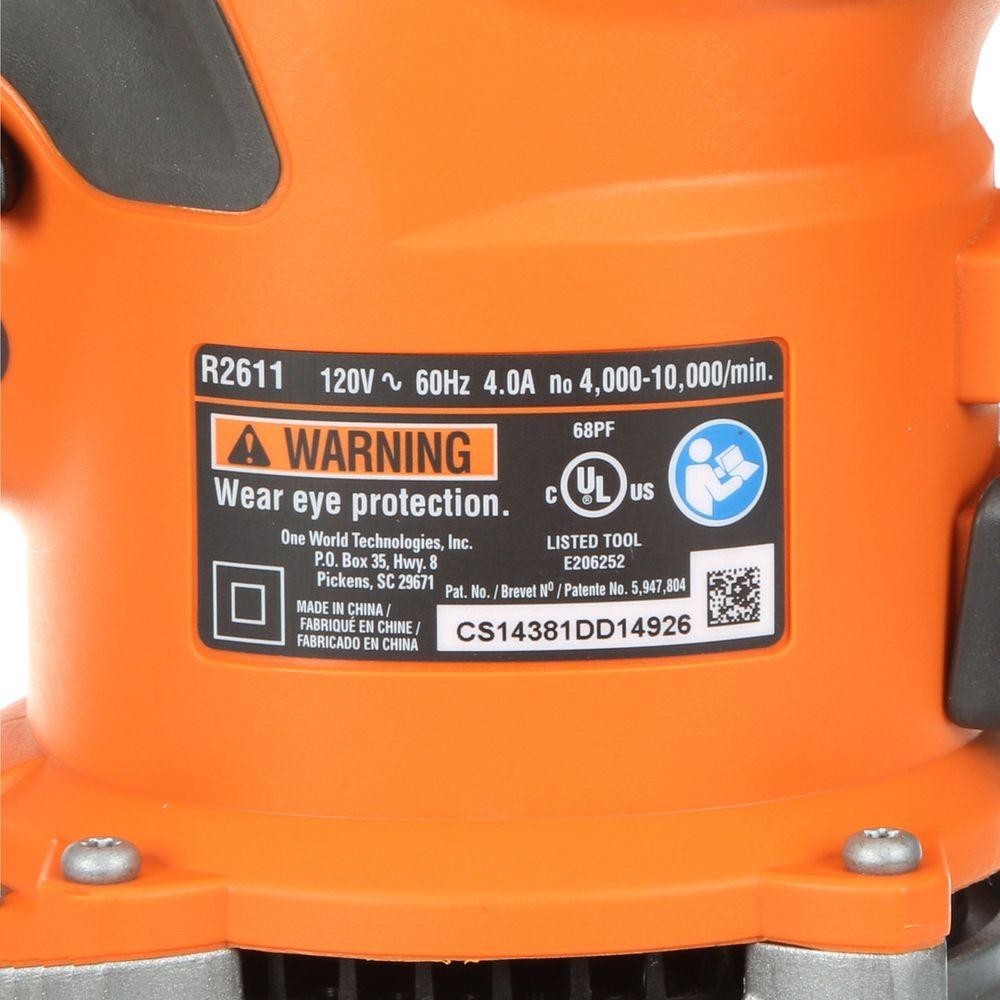 RIDGID 6 in. Dual Random Orbital Sander Variable-Speed AIRGUARD Technology