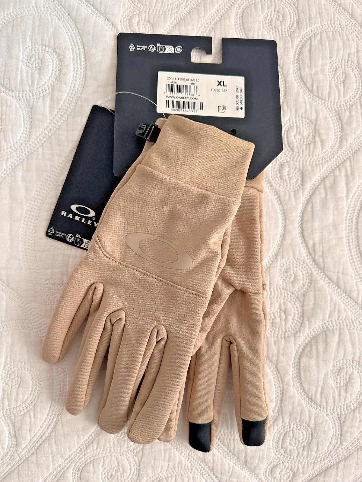 New Oakley Core Ellipse 2.0 Gloves - Humus • Men's Extra Large • XL