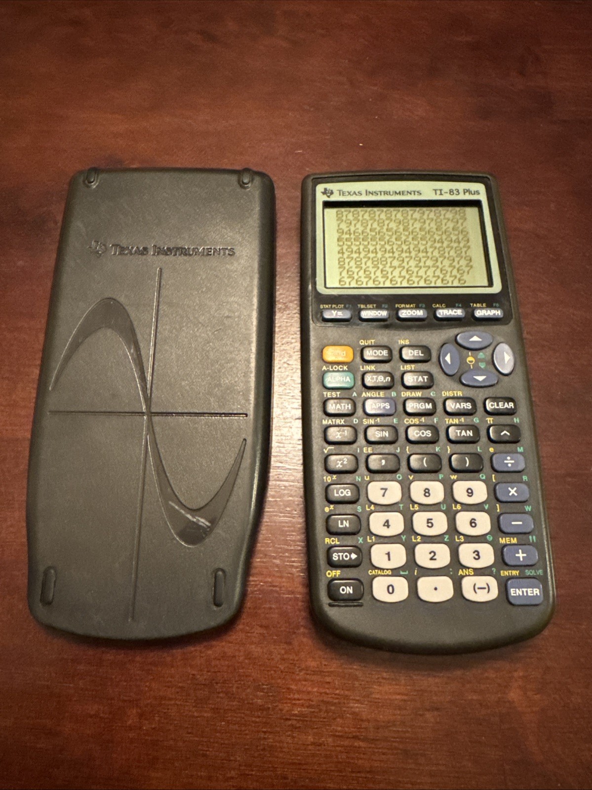 Texas Instruments TI-83 Plus Graphing Calculator W/Cover Tested And Works