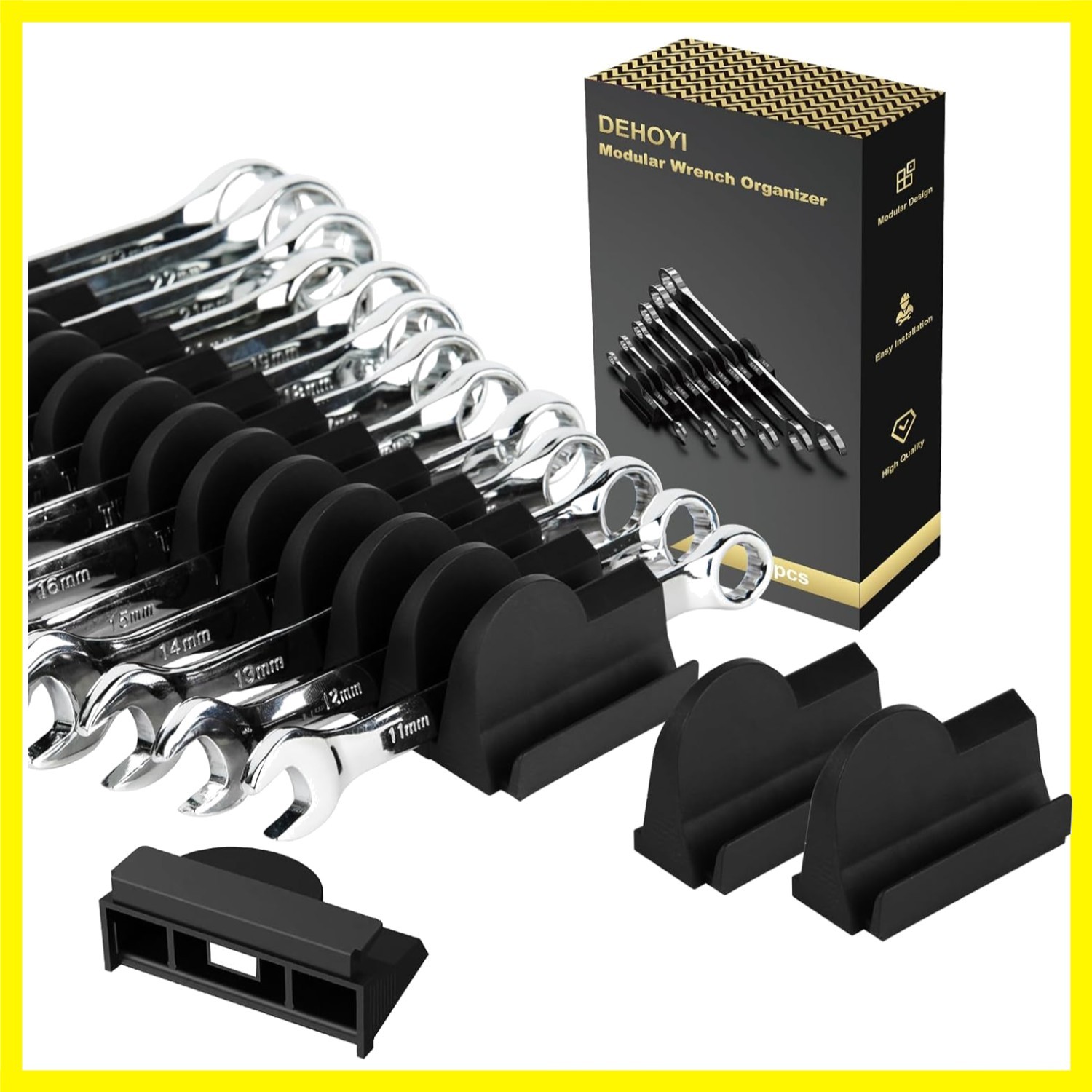Efficient 48 Pcs Magnetic Wrench Organizer System for Clutter-Free Workspaces