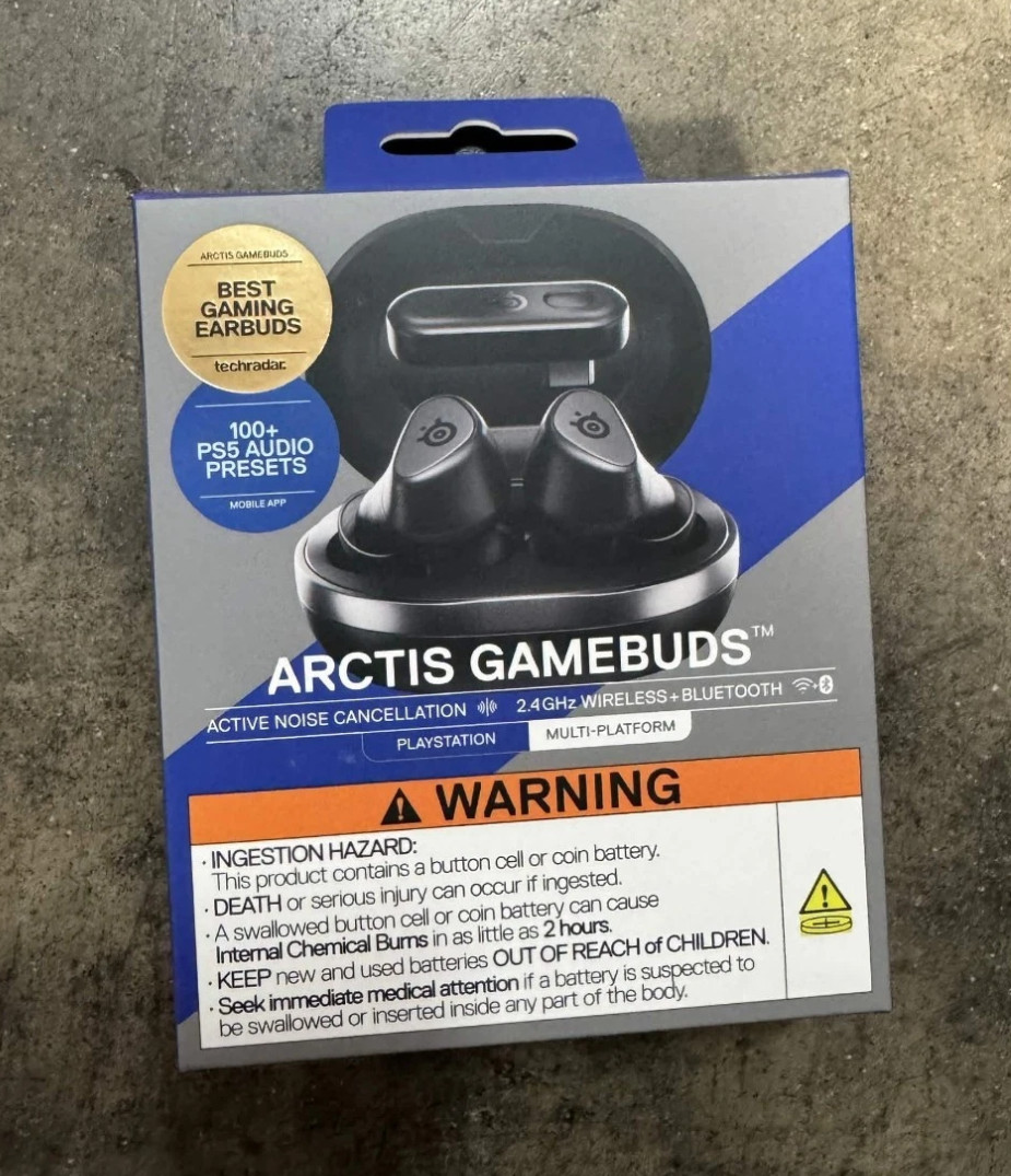 NEW -SteelSeries Arctis GameBuds Wireless Gaming Earbuds PlayStation PS5 PC, New