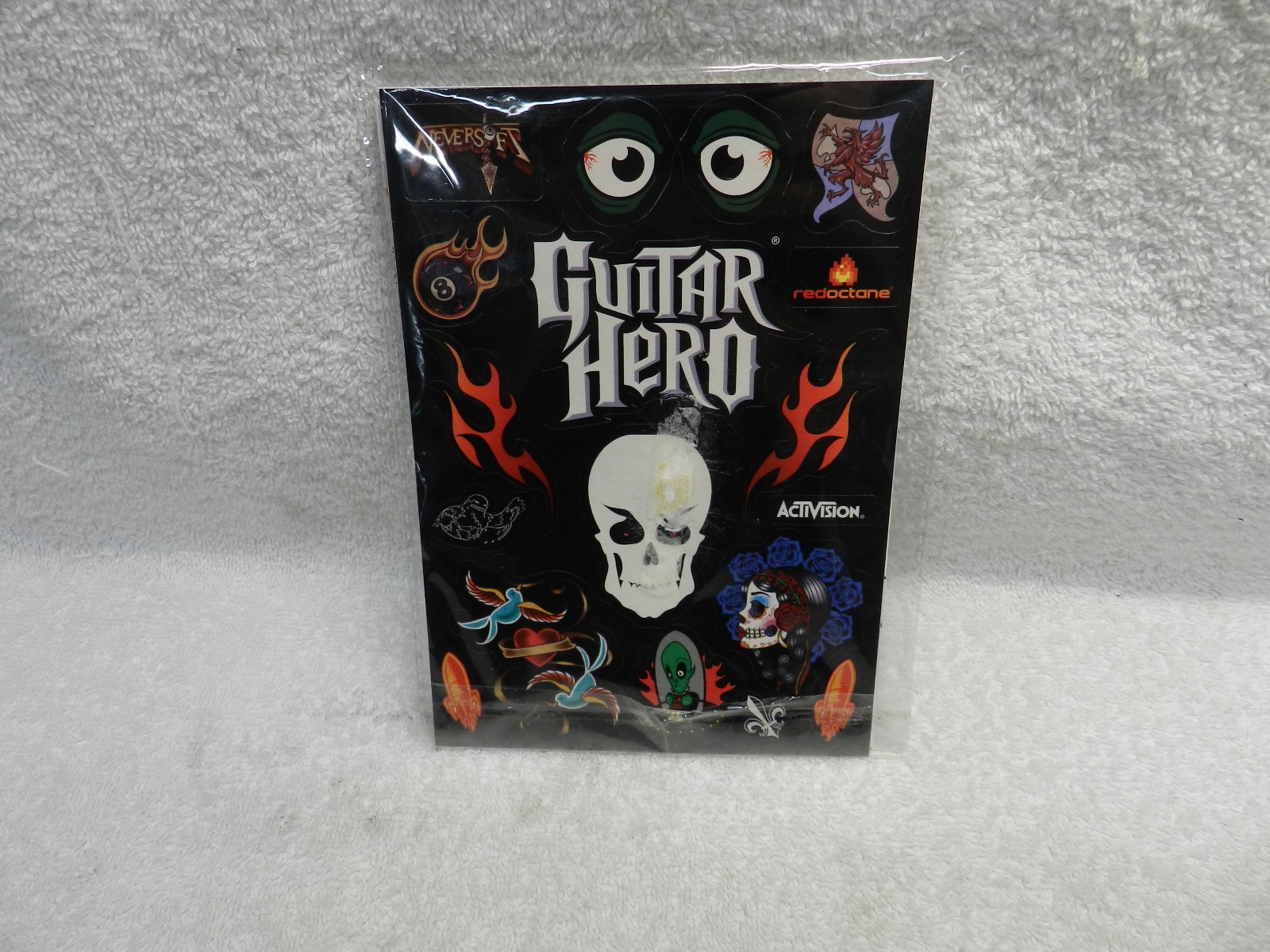 Unopened Guitar Hero Stickers With Manuals