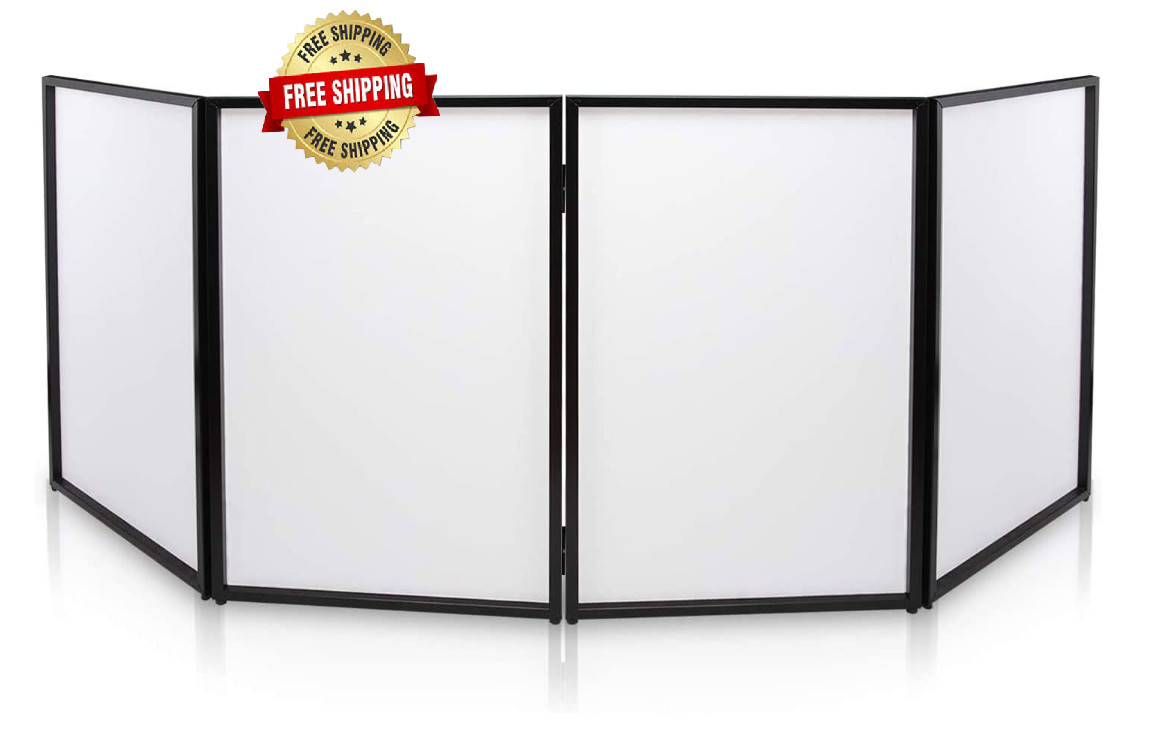 Pantalla plegable para cabina de DJ panel de proyección de luz frontal portátil