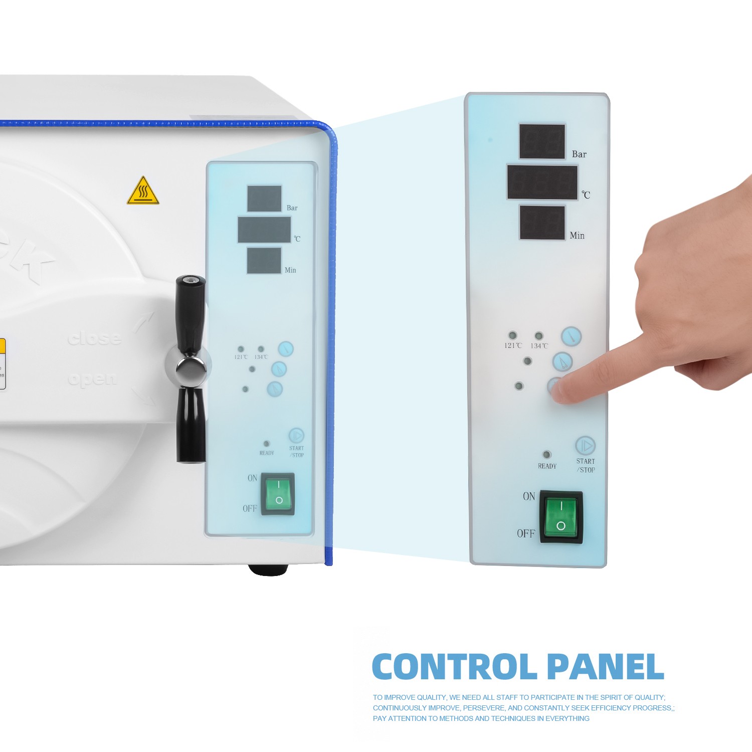 23L Class N Fully Automatic Dental Autoclave Steam Sterilizer with 3 Trays