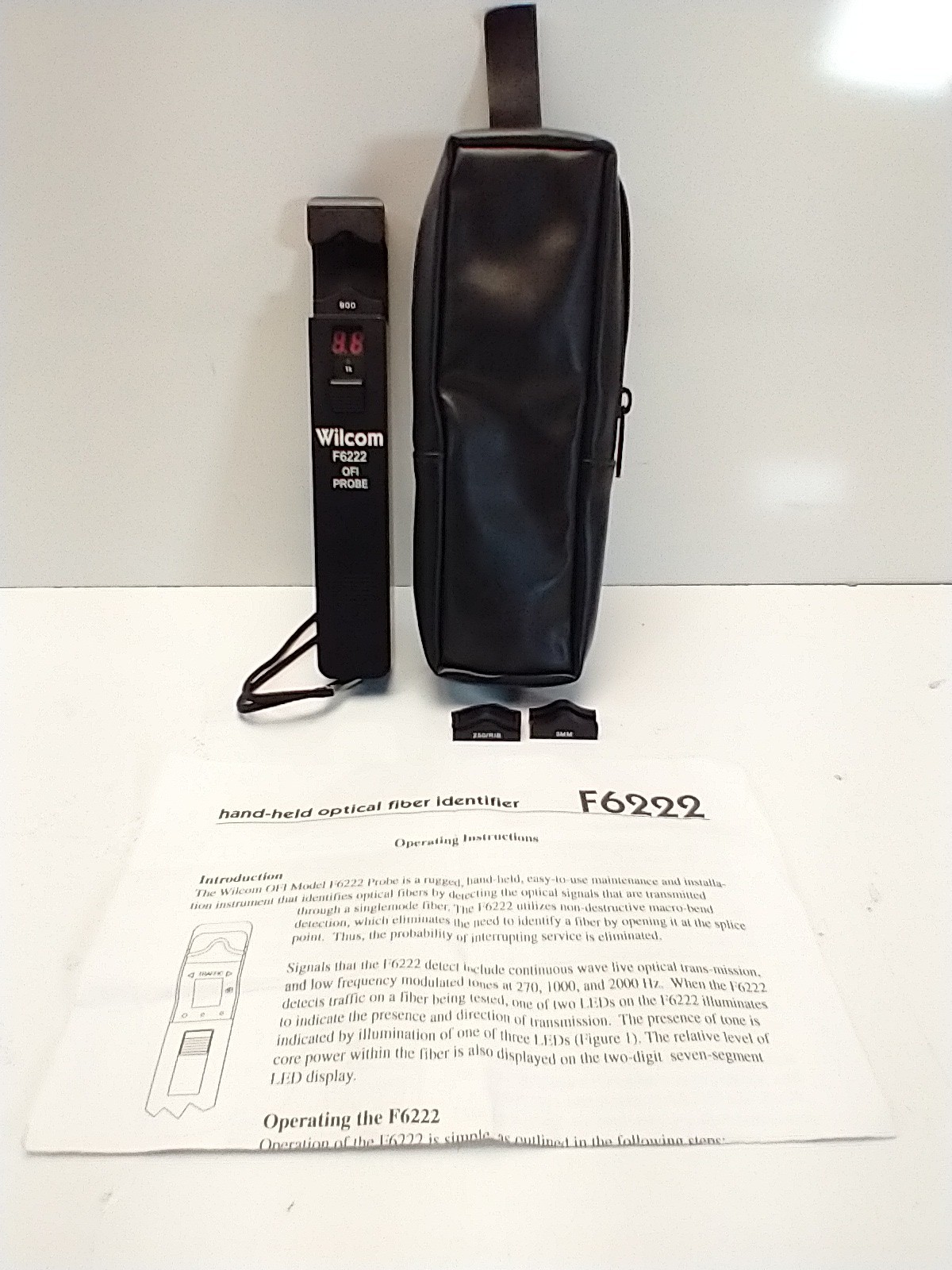 Wilcom F6222C OFI Probe Optical Fiber Identifier and Case