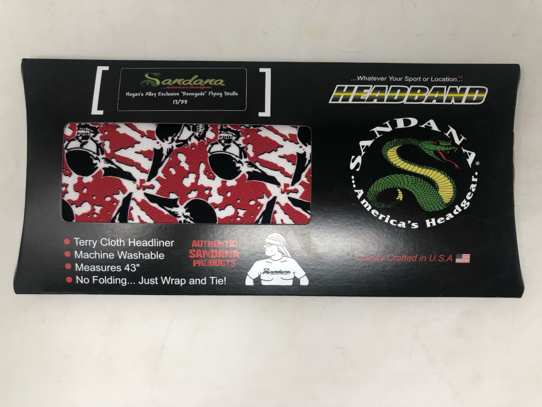 Limited Edition Sandana Flying Skulls Paintball Headband - Renegade #17