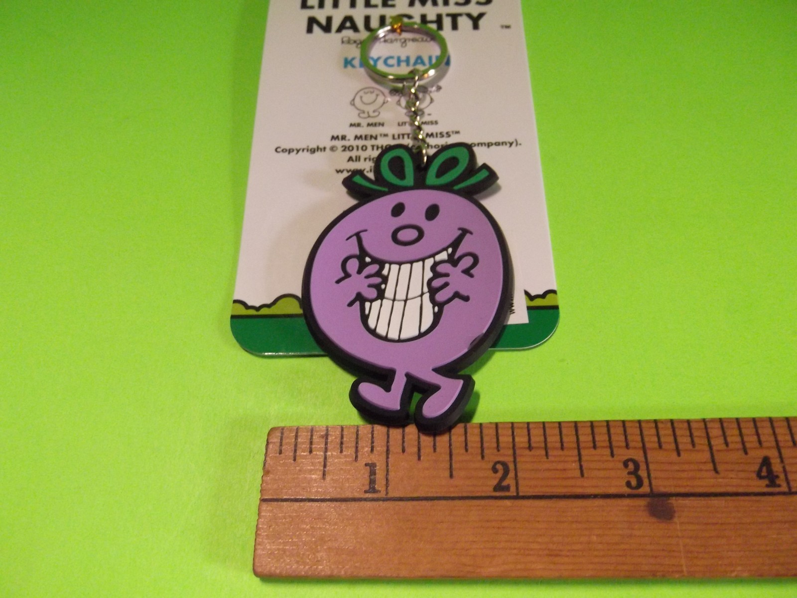 Little Miss Naughty One Sided Rubber Key Chain 2.75"in"in Tall 3E Trading, LLC