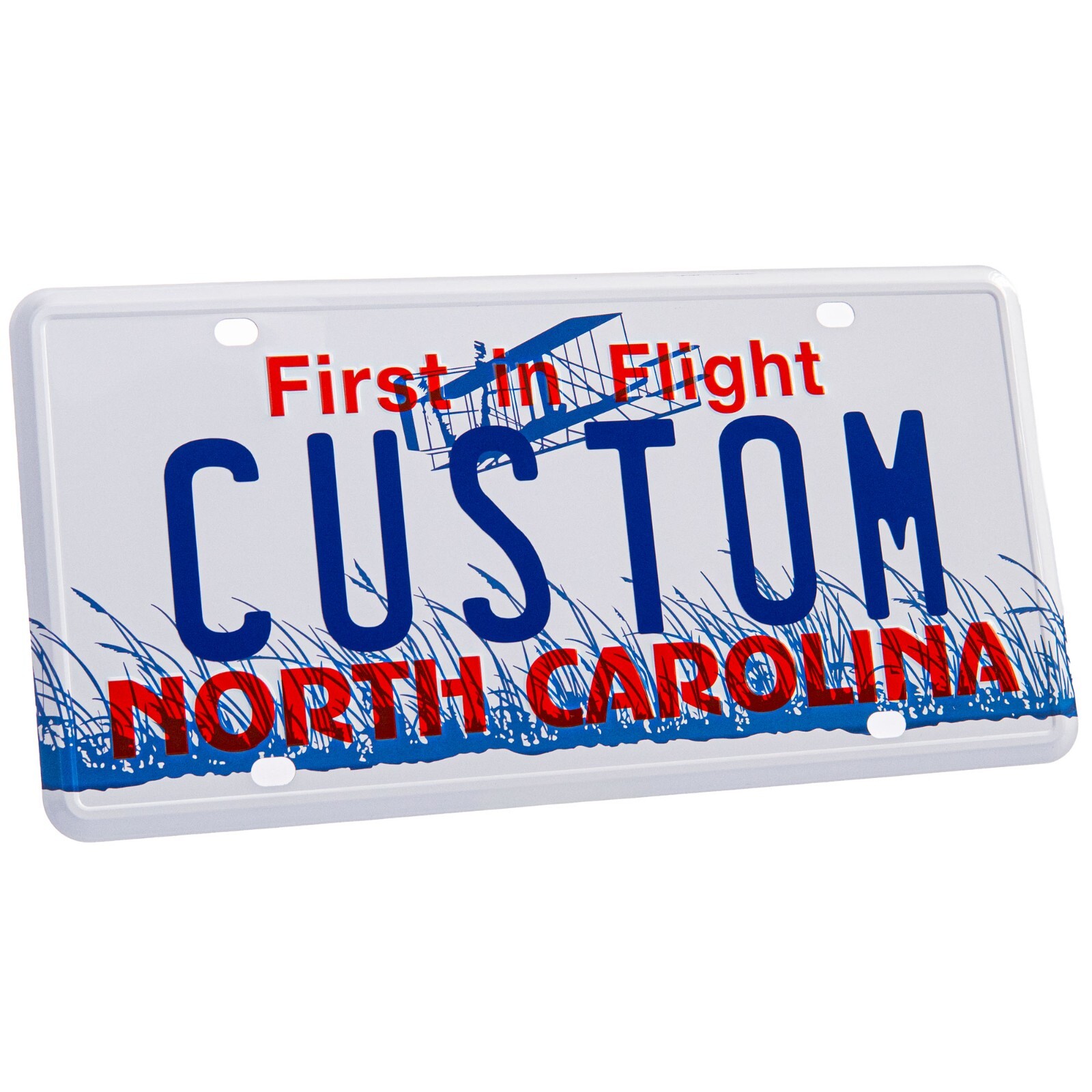 Personalized North Carolina License Plate – Embossed Aluminum & Custom Lettering