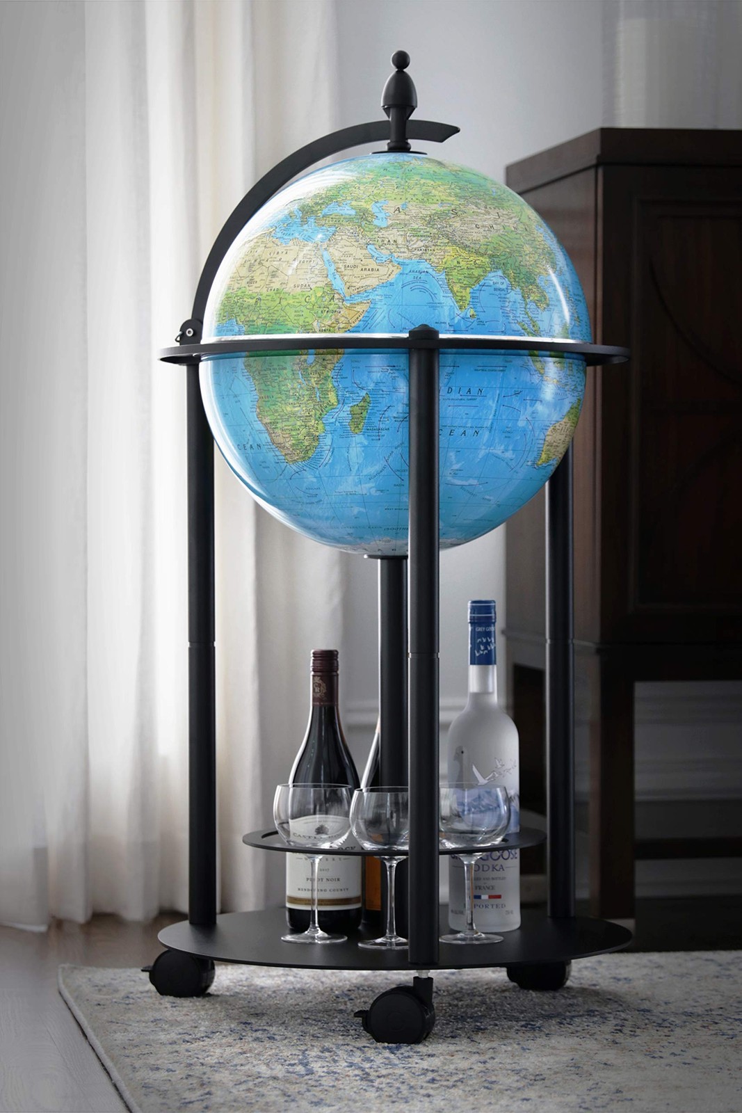 Replogle Illuminated Empire Bar Globe 16"