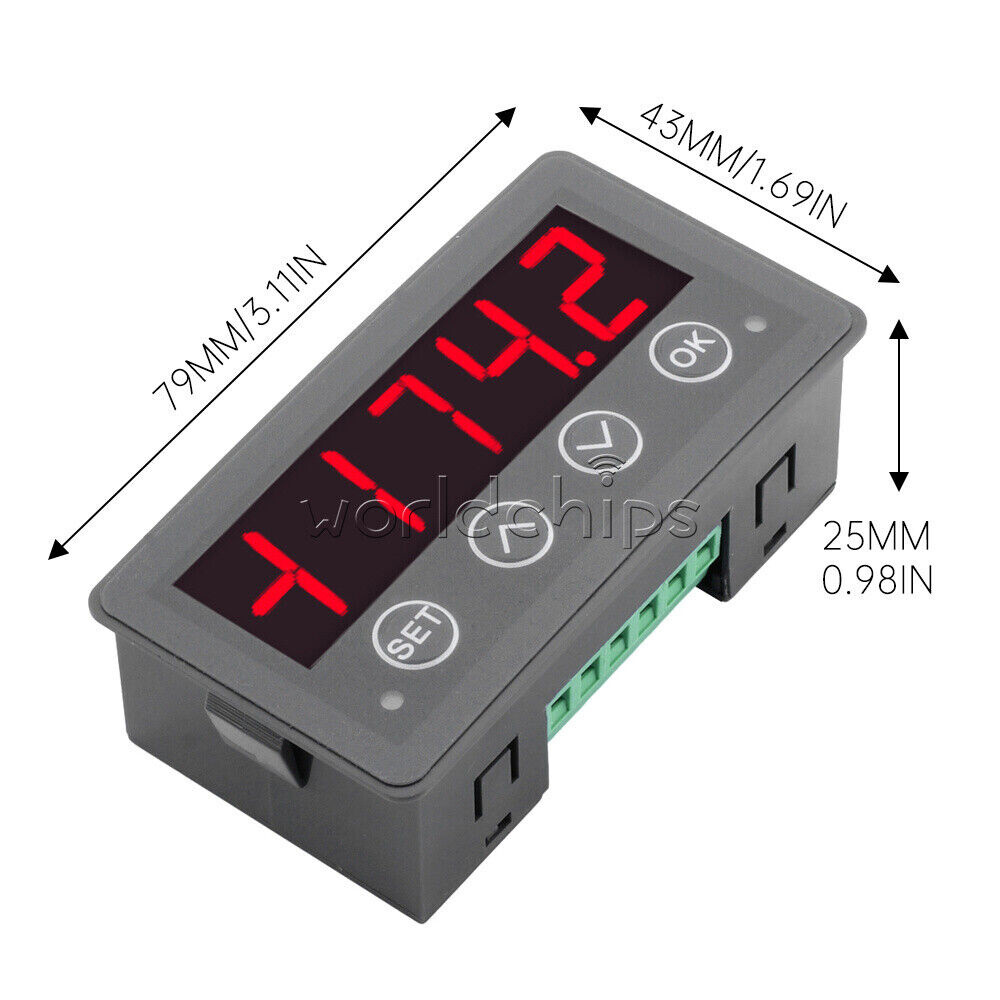 MODBUS-RTU Communication Display Meter RS485 Master-Slave-Monitored DC 8-25V New