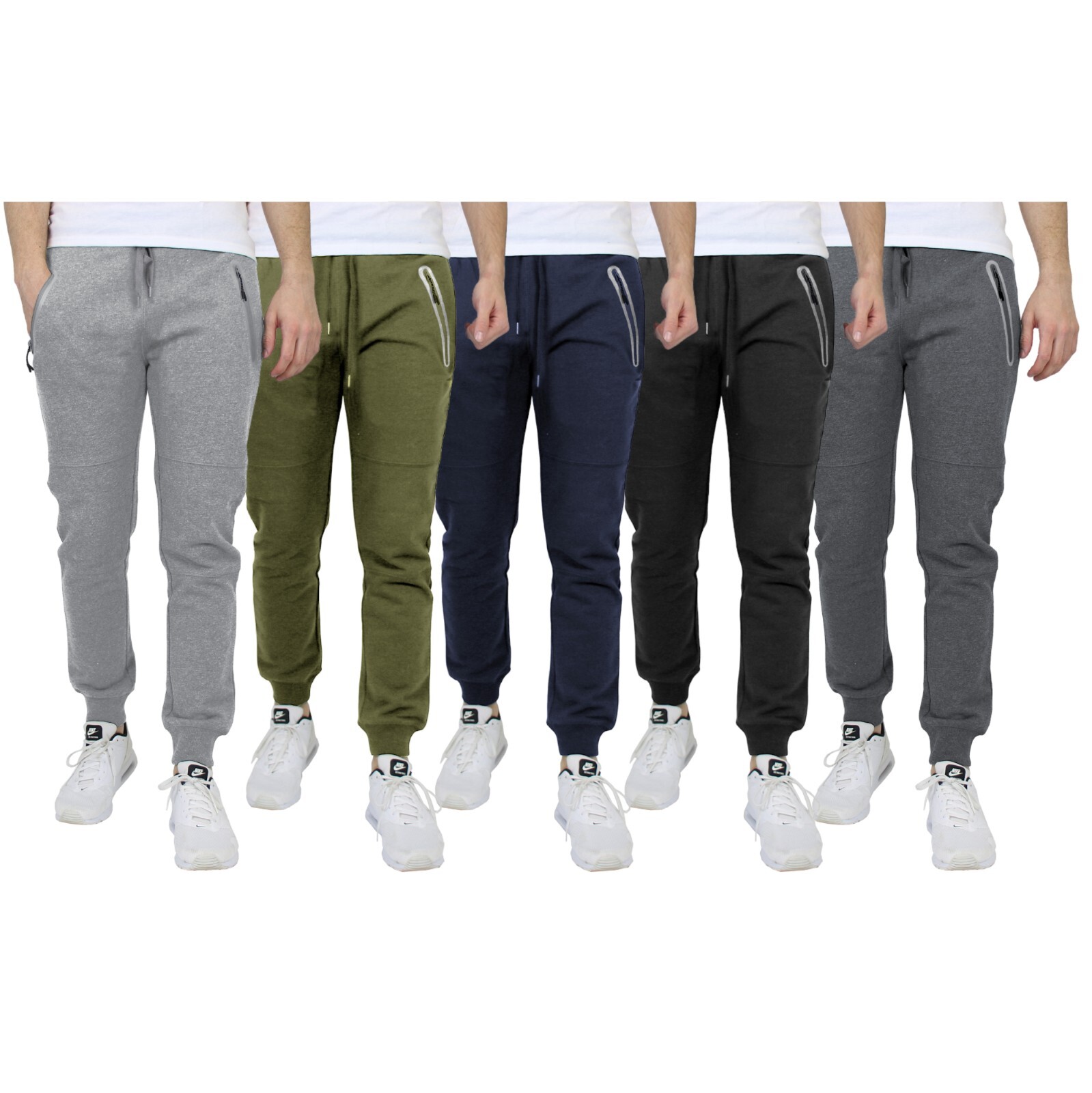 Men's Heavyweight Modern Fit Fleece Jogger Sweatpants FREE SHIP (SIZE : S-2XL)