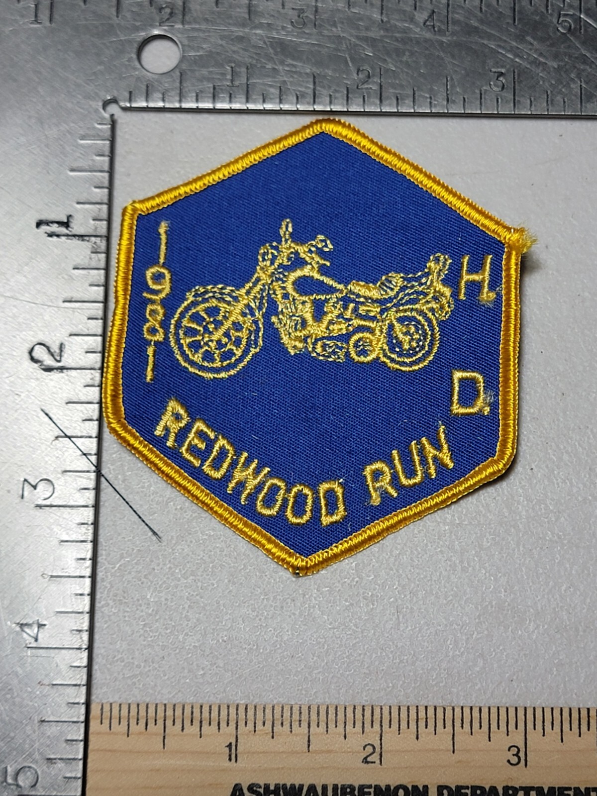 Harley Davidson HD 1981 Redwood Run patch California Rally Souvenir motorcycle