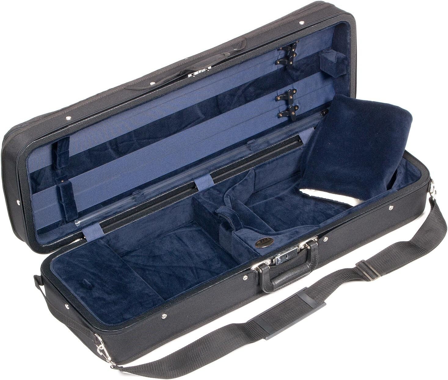 Bobelock Featherlite 1003 Oblong Black/Blue 4/4 Violin Case - Velour