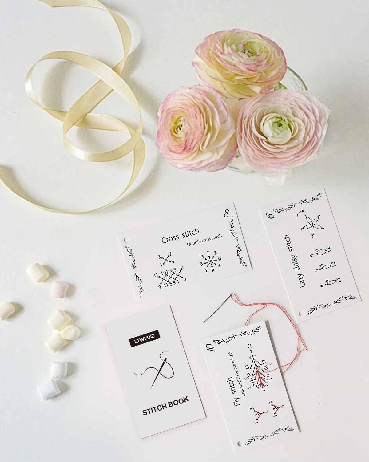 2 Pack Creative Mini Sewing Book, Enthusiasts & Beginners Ideal for DIY