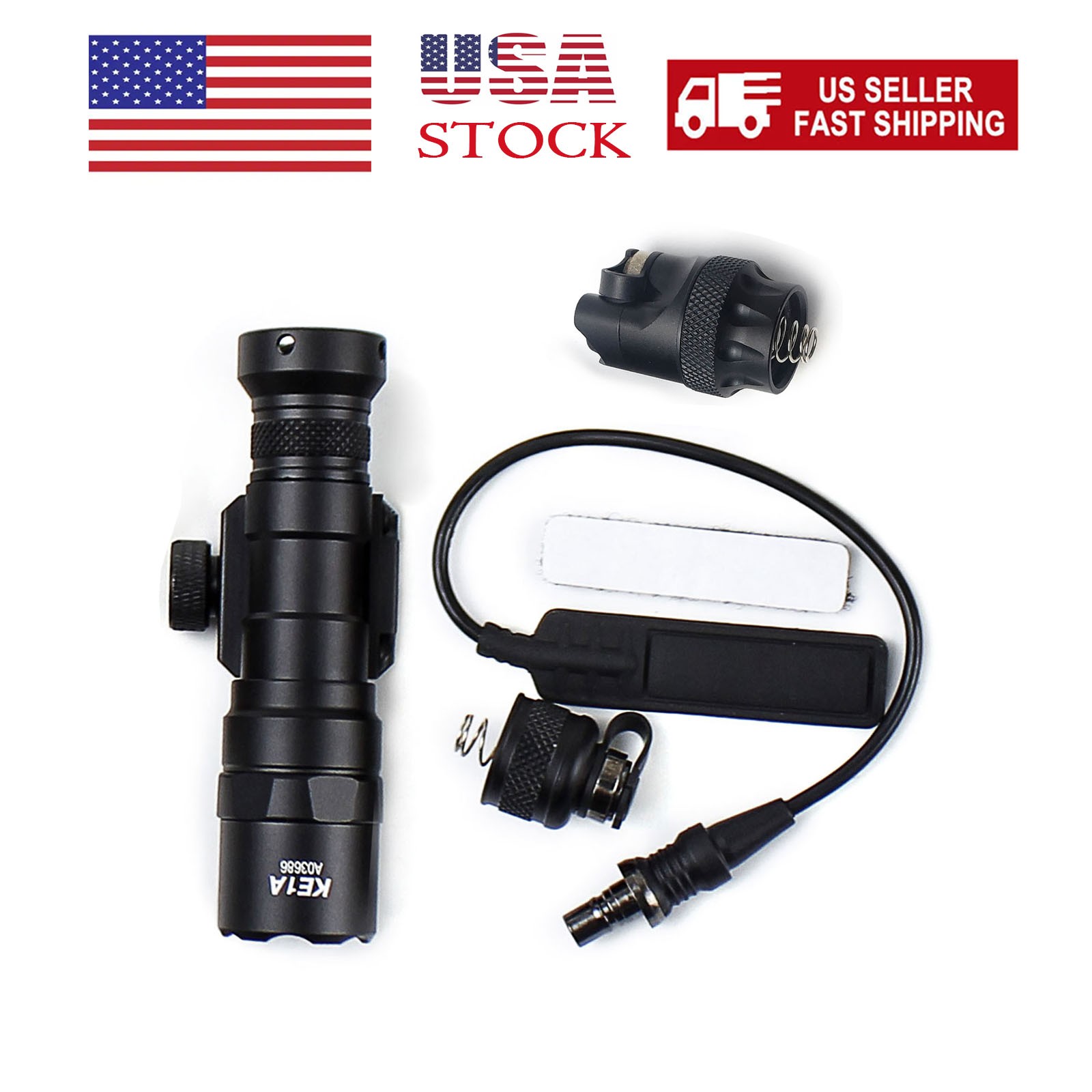 M300B Flashlight White LED M300 Weaponlight with Remote Switch & Replacement Cap