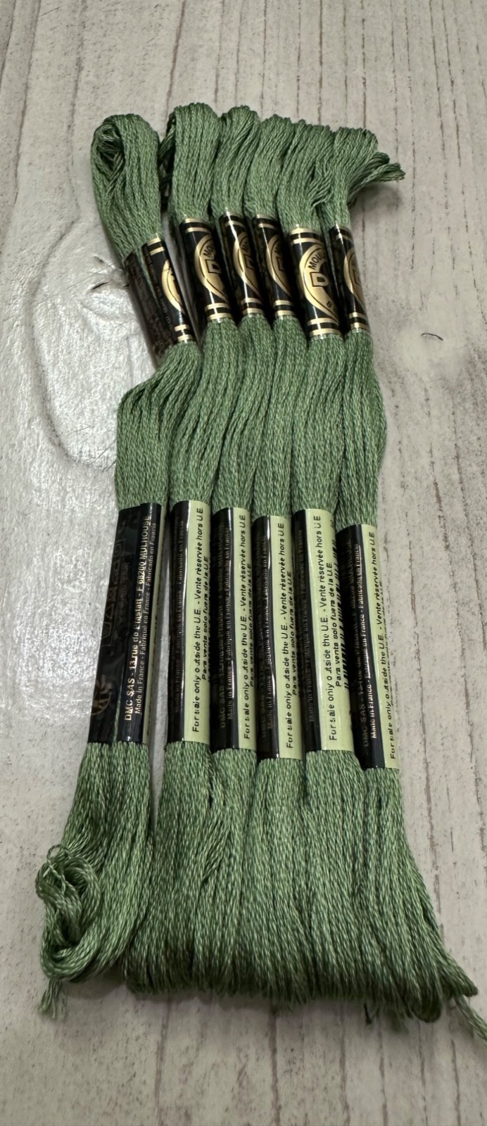 Bullfrog #3363 DMC Mouline Special 25 Embroidery Floss 8M Lot of 6