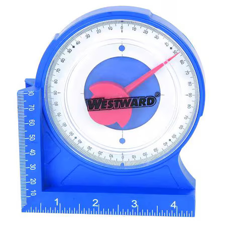 Westward 4Mrw3 Protractor/Angle Finder, 4 5/8In, Magnetic