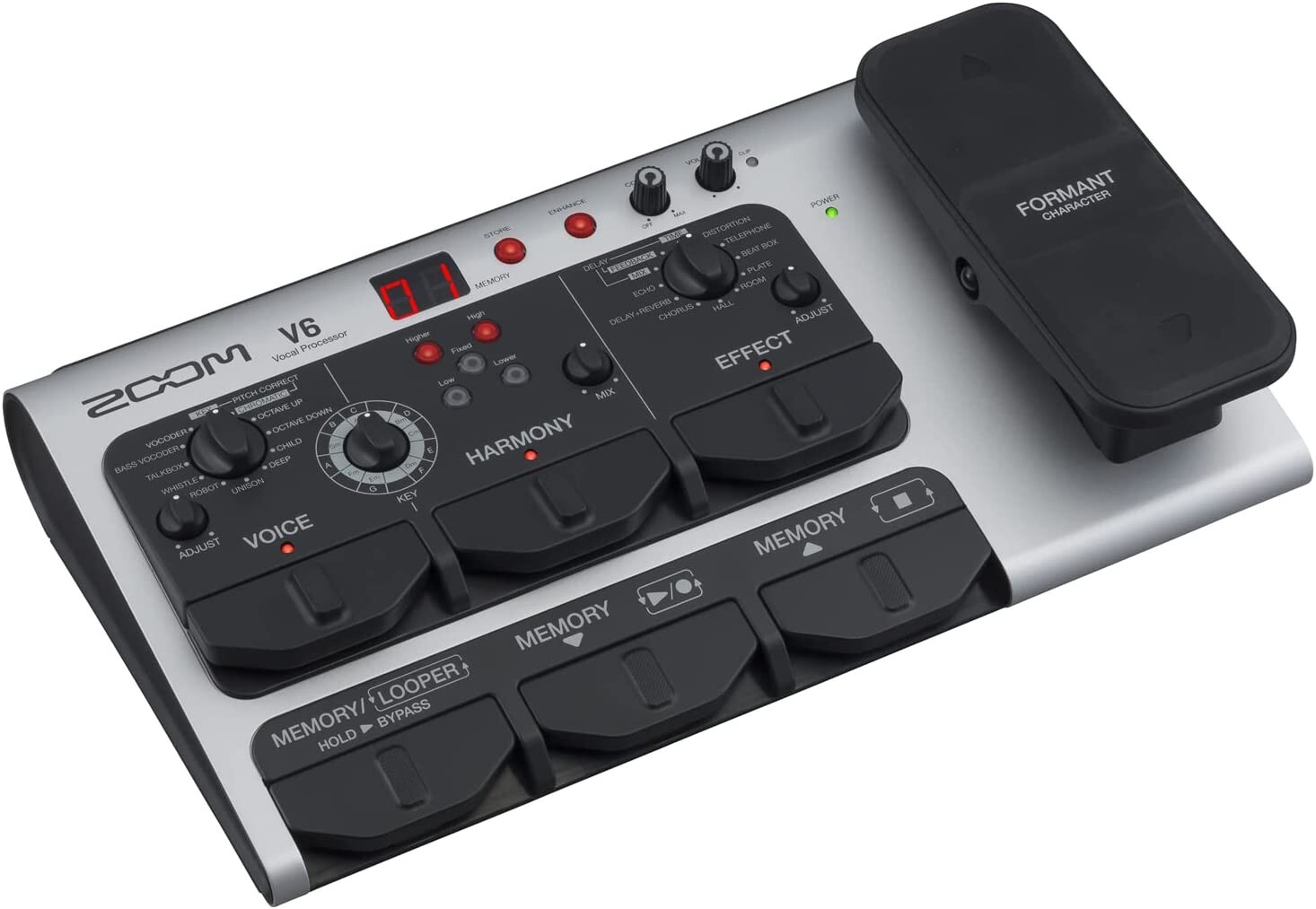 ZOOM V6-SP Vocal Processor Effects Pedal BRAND NEW