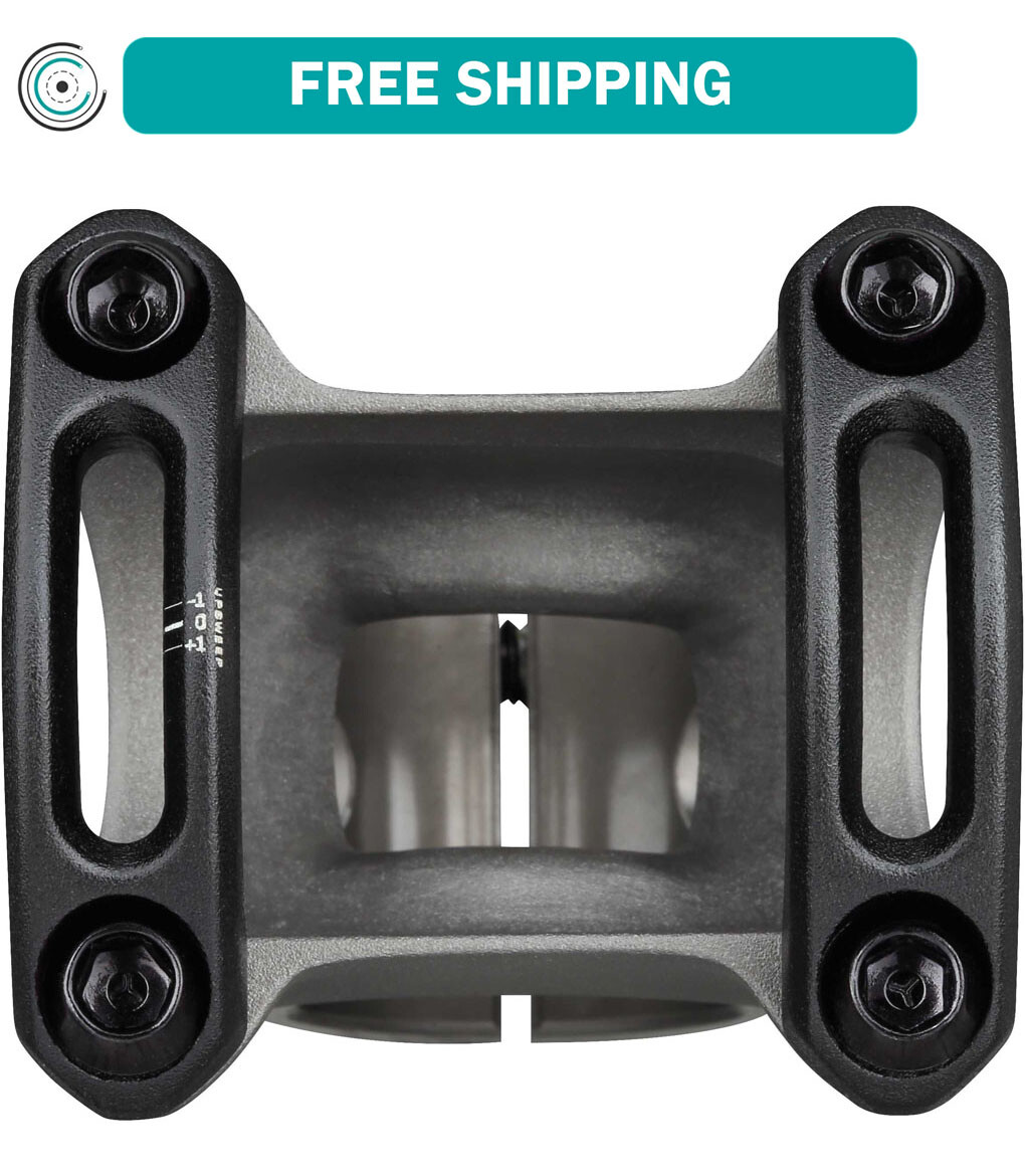 SPANK SPLIT Stem 43mm Gun Metal Aluminum | Highly Weight-Optimized Single Crown