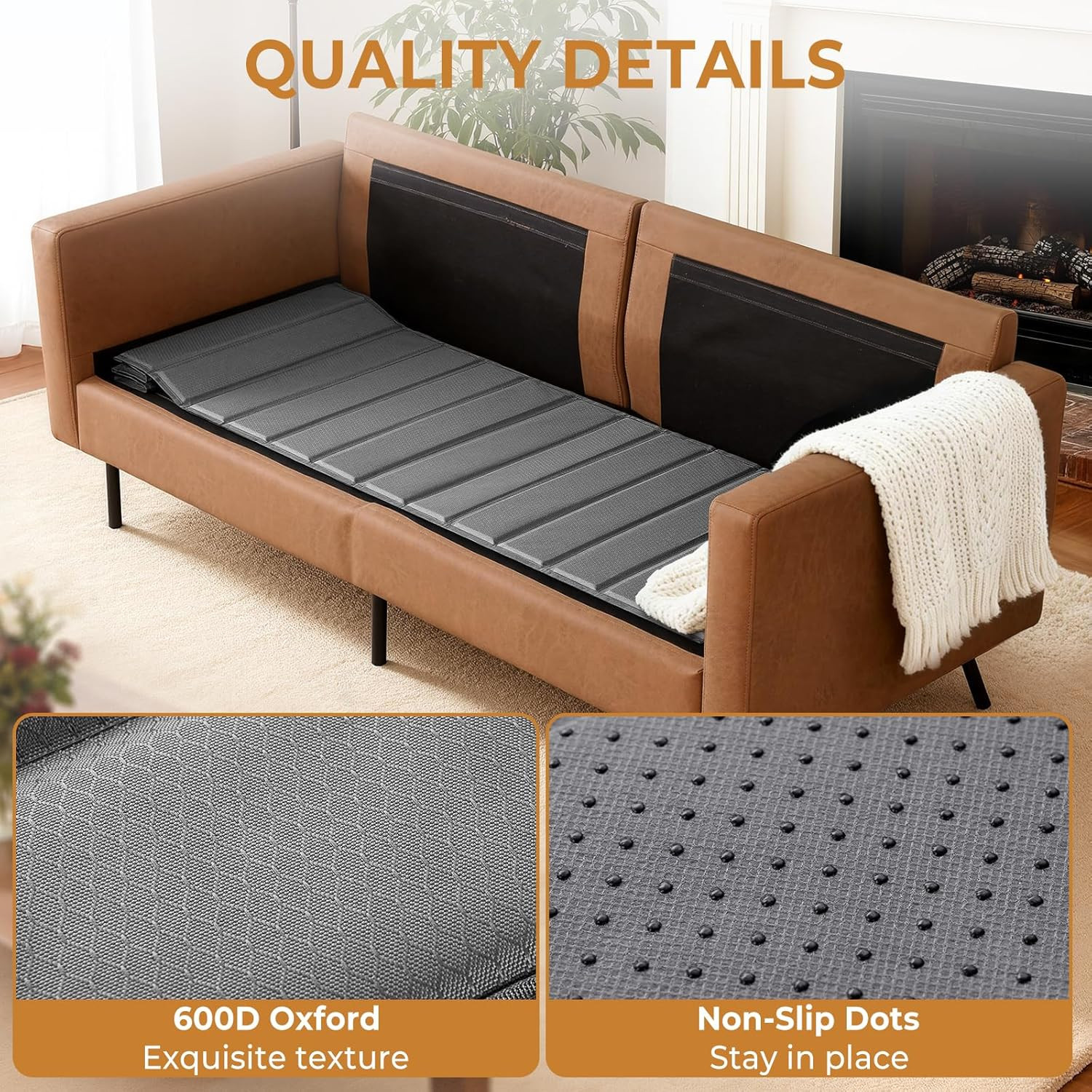 Heavy Duty Couch Cushion Support Board for Sagging Sofa, 21.5''X70''Sofa, Thick