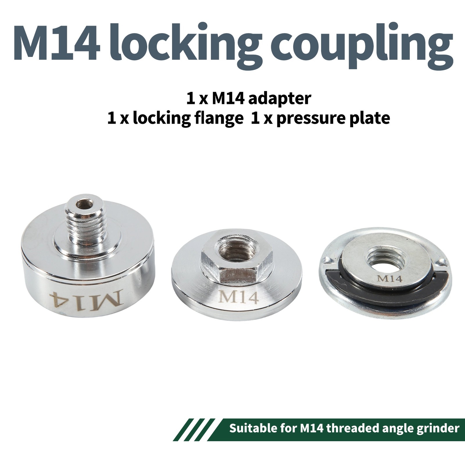 X-Lock Adapter, Grinder Adapter Kit to M14 and 5/8inch Thread, Angle6173