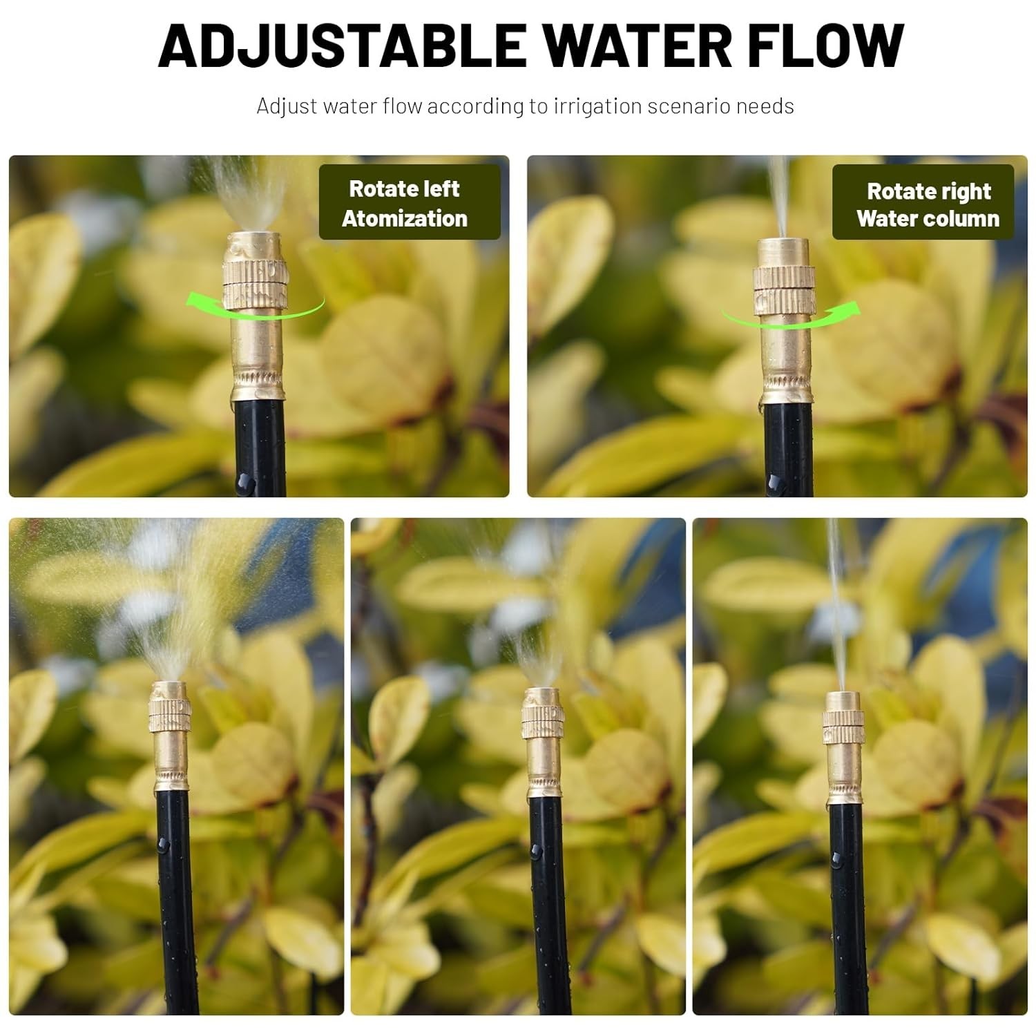 Durable 360° Garden Irrigation System - 50FT with Complete Drip Kit, 16 Nozzles