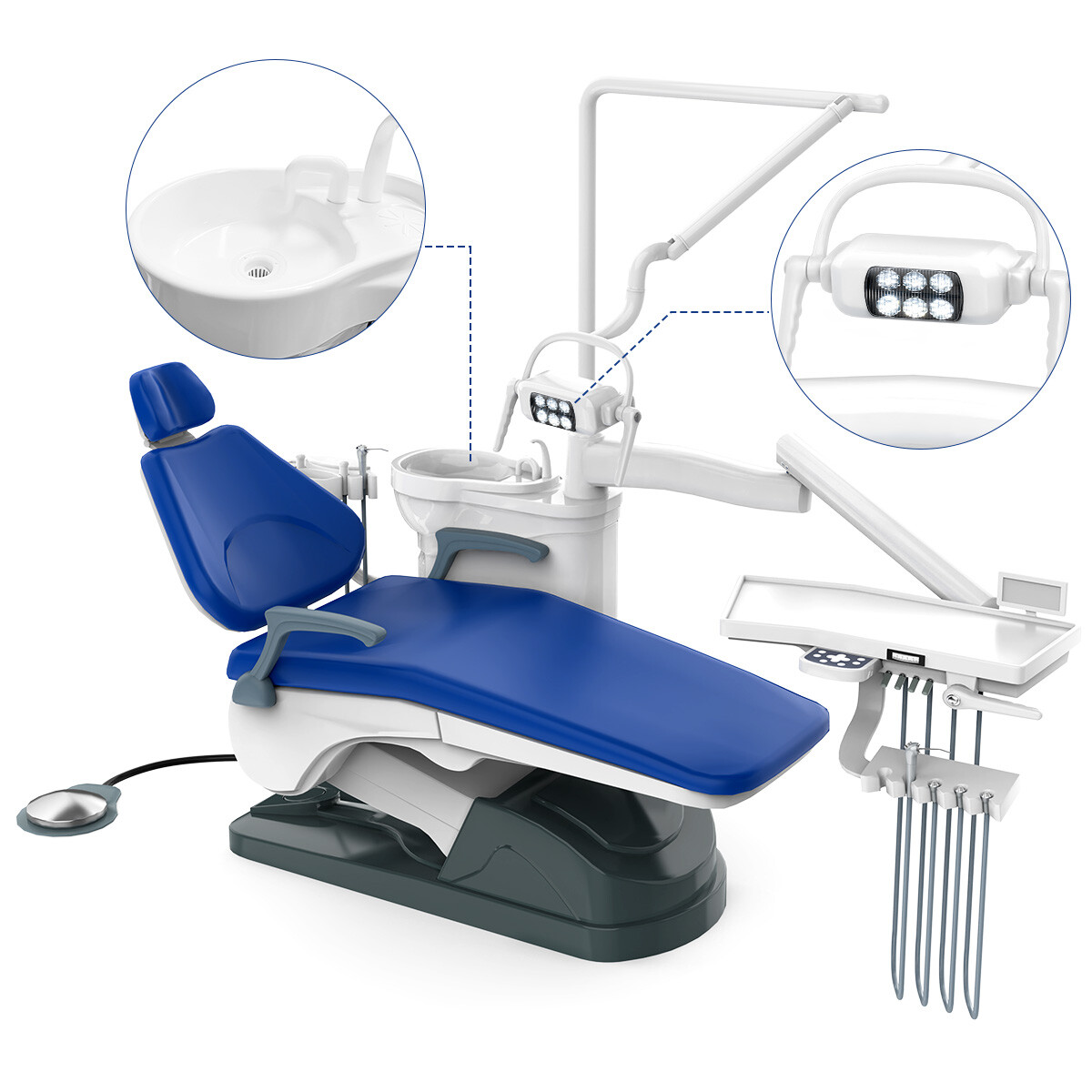 Dental Unit Chair Integral Computer Controlled/22L Autoclave Sterilizer Class B