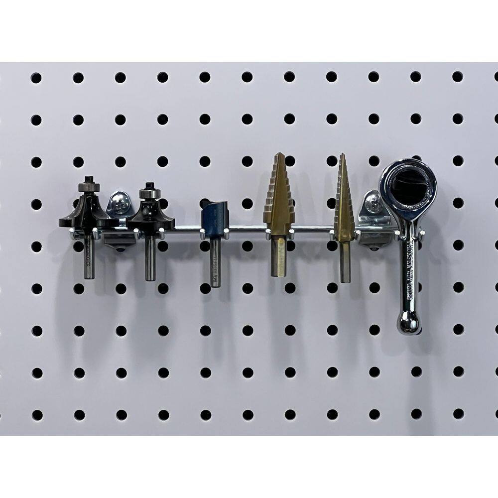 8-1/8 In. W Stainless Steel Multi-Prong Tool/Wrench Holder for 1/8 In. and 1/4 I