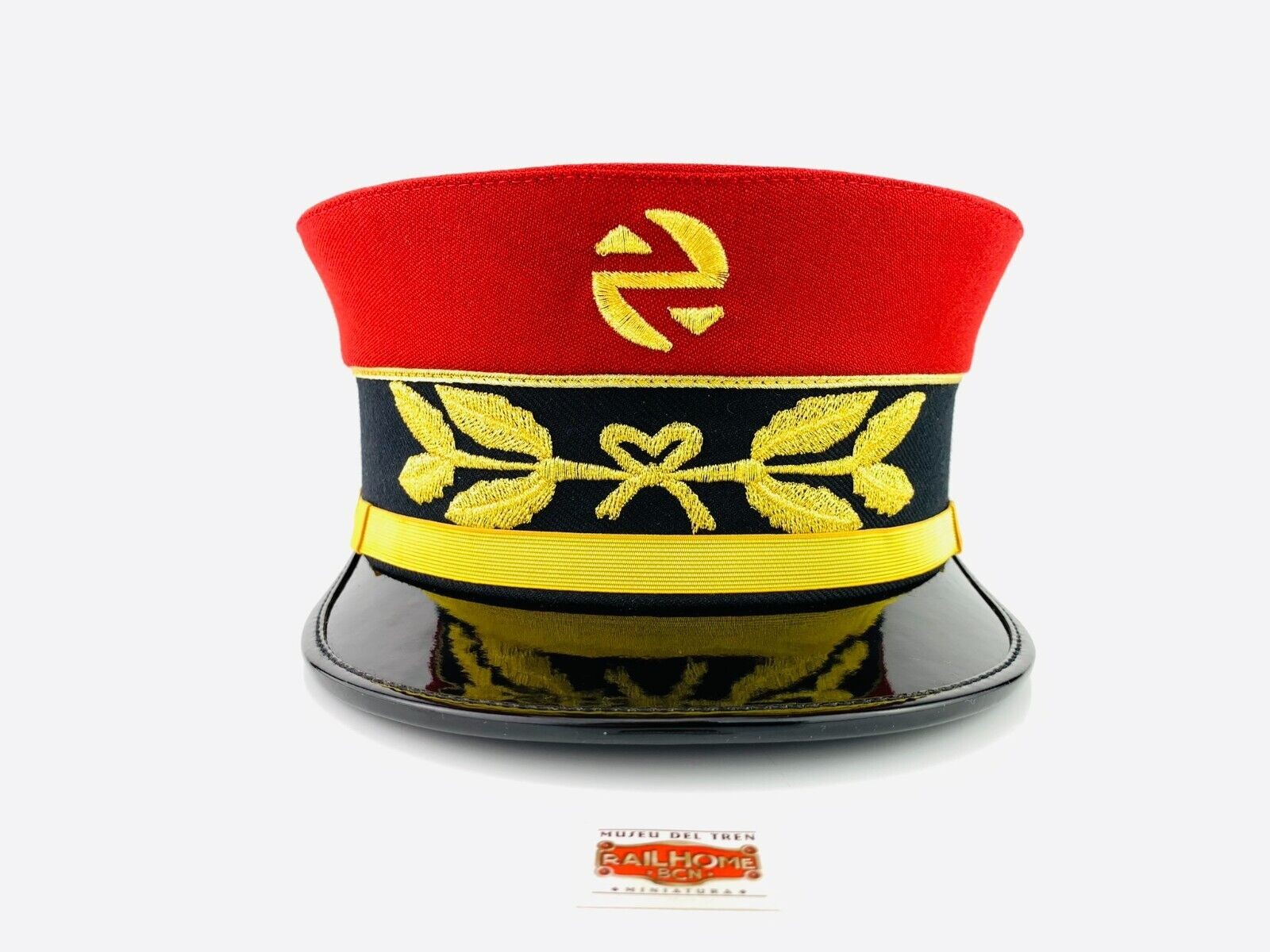 RH - RENFE STATION MANAGER CAP - EMBROIDERED IN GOLD THREAD - NEW FROM THE...