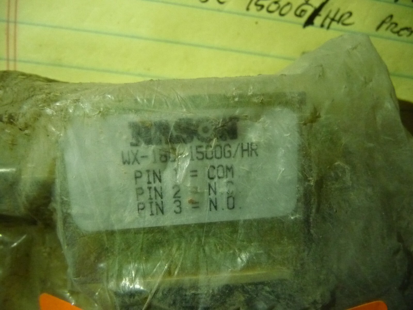 Nason WX-18C-1500 G/HR High Pressure Switch
