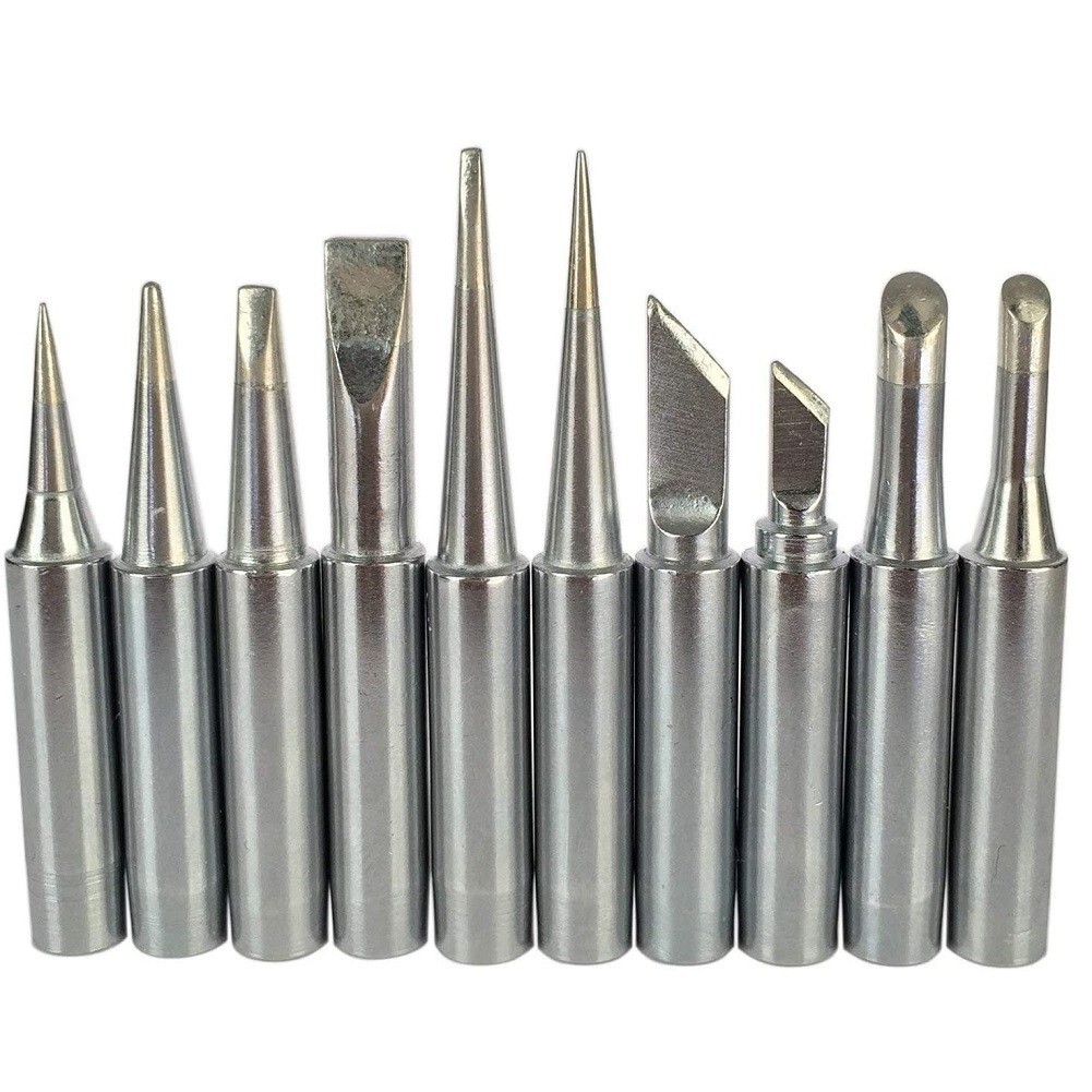 10Pcs 900M Soldering Iron Tips For 936/937/907 for ATTEN, Quick, for AOYUE,