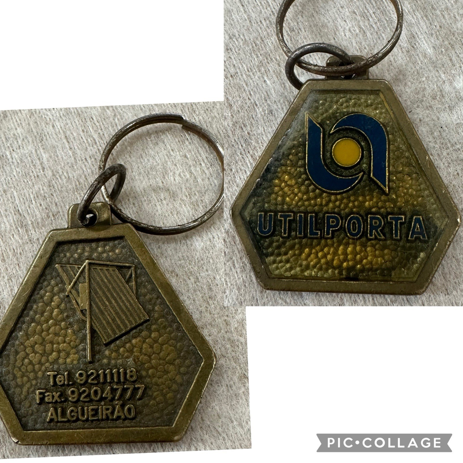 Utilporta Doors Gates Grids Security Algueirão, Portugal Brass Keychain