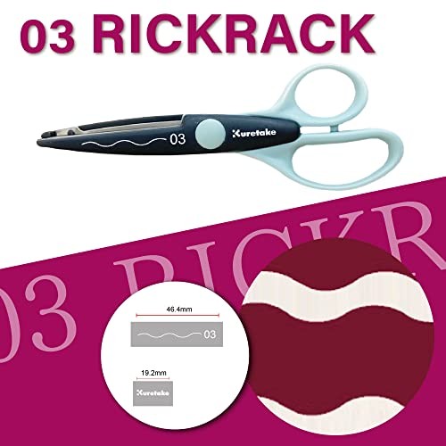 Kuretake Craft Scissors, Rick Rack