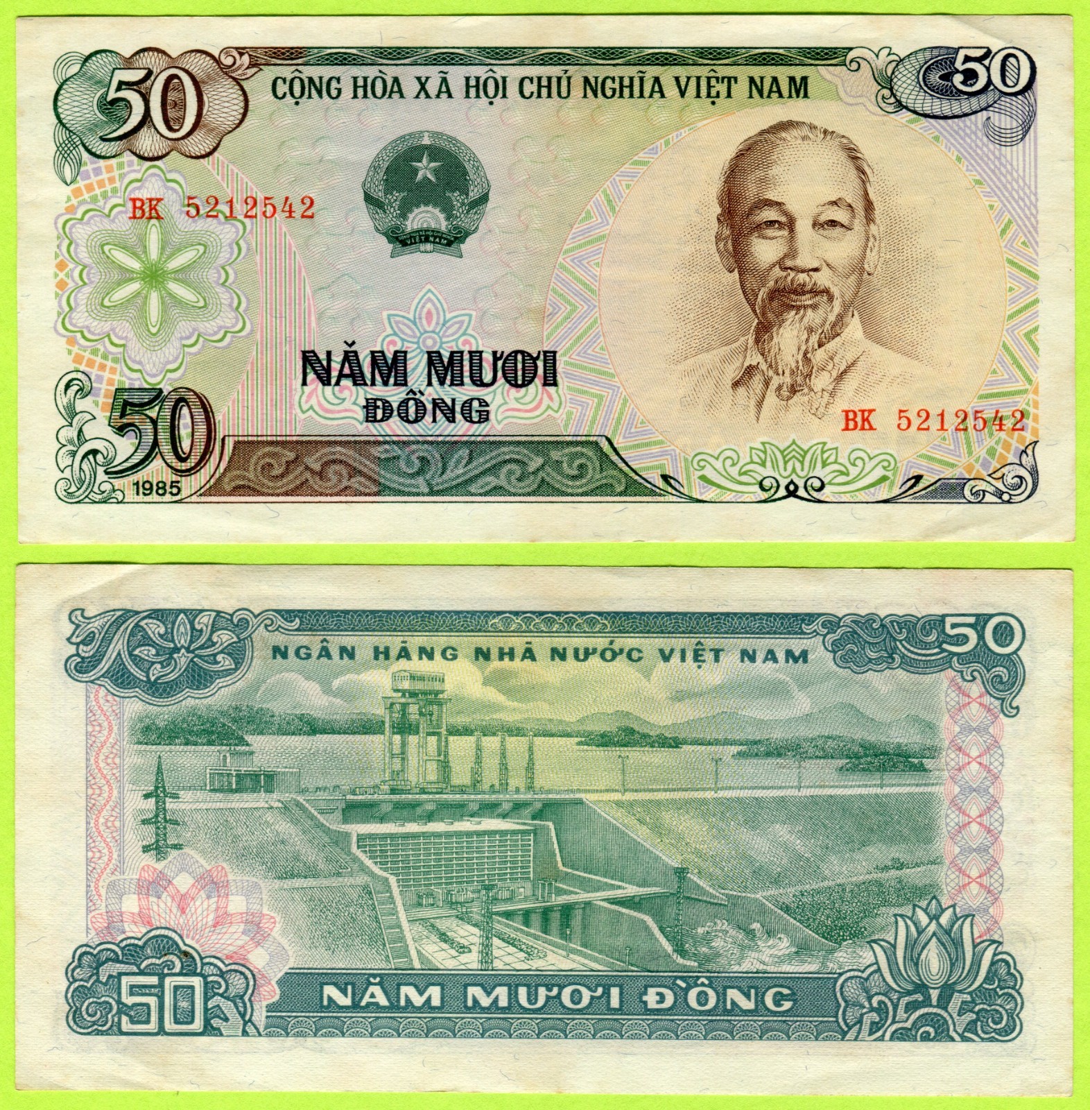 Vietnam 50 Dong 1985 P96 EF+
