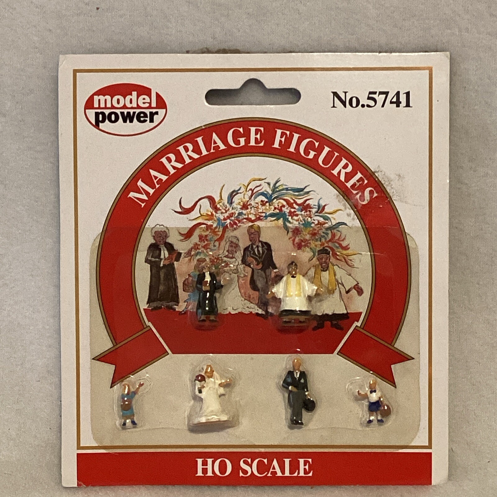 NOS MODER POWER HO Scale Marriage Hand Painted Figures Factory Sealed Stock#5741