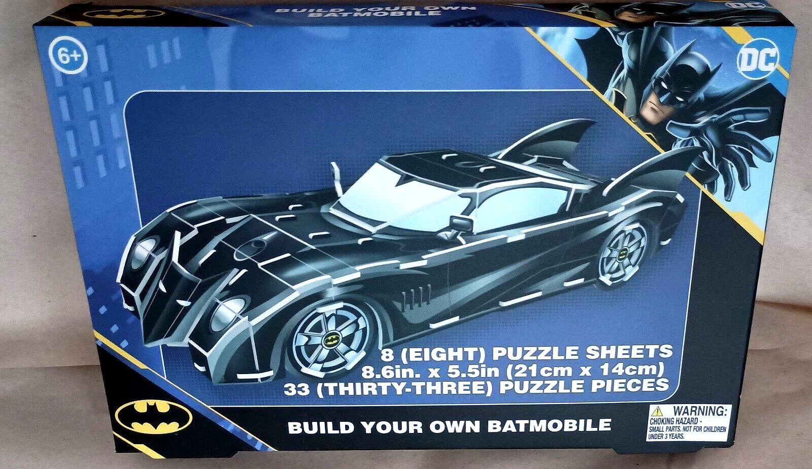 DC Batman's Batmobile Build Your Own 3D Puzzle New Sealed NOS 2022