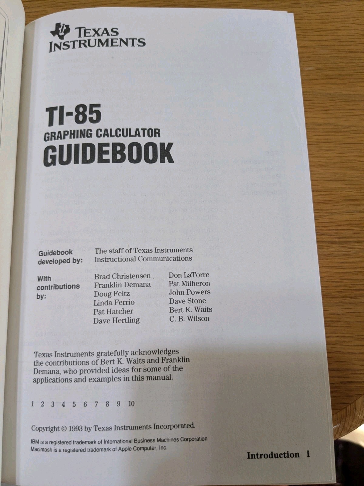 Texas Instruments TI-85 Graphing Calculator Guidebook Instruction Manual