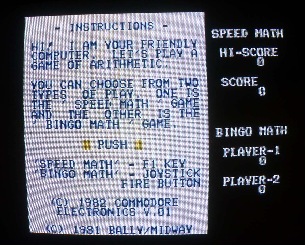 Commodore 64: SPEED / BINGO MATH Cartridge - Tested & WORKS