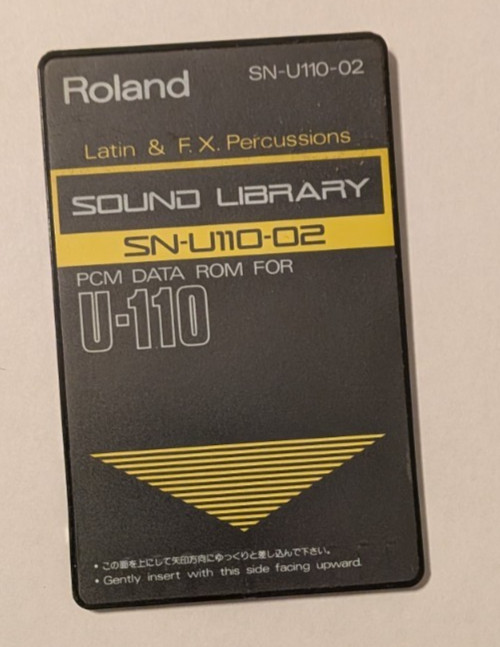 Roland Sound Library Card SN-U110-02 Latin & F.X. Percussions